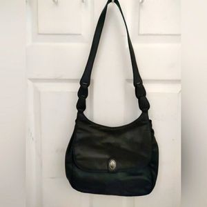 VINTAGE VALERIE STEVENS BROWN LEATHER HANDBAG PURSE SHOULDER BAG